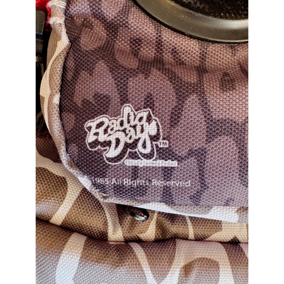 Radio Days Marilyn Monroe Large Tote Bag Leopard Print‎ Speakers 1995 Vintage - Picture 7 of 9